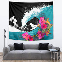 Hawaii Surfing Tapestry Triple Crown Rides The Waves - Wonder Print Shop