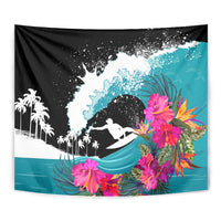 Hawaii Surfing Tapestry Triple Crown Rides The Waves - Wonder Print Shop