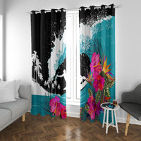 Hawaii Surfing Window Curtain Triple Crown Rides The Waves - Wonder Print Shop