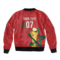 Morocco Football WC2026 Custom Bomber Jacket Atlas Lions - Conquer The World - Wonder Print Shop