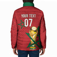 Morocco Football WC2026 Custom Padded Jacket Atlas Lions - Conquer The World - Wonder Print Shop