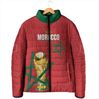 Morocco Football WC2026 Custom Padded Jacket Atlas Lions - Conquer The World - Wonder Print Shop