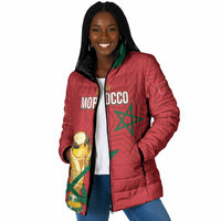 Morocco Football WC2026 Custom Padded Jacket Atlas Lions - Conquer The World - Wonder Print Shop