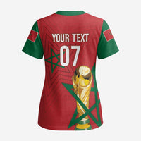 Morocco Football WC2026 Custom Scrub Top Atlas Lions - Conquer The World - Wonder Print Shop