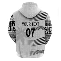 Personalised Fiji Rugby Hoodie Kaiviti WC 2023 Jersey Replica - White - Wonder Print Shop