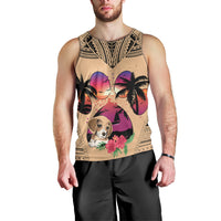 personalised-polynesian-men-tank-top-dog-lover-with-beagle-sunset-at-the-beach