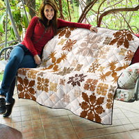 Vintage Hawaii Quilt Hawaiian Quilt Kapa Mismatch Beige - Wonder Print Shop