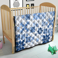 Vintage Hawaii Quilt Hawaiian Quilt Kapa Mismatch Blue - Wonder Print Shop