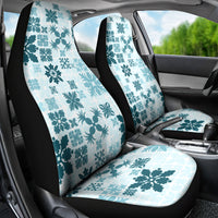 Vintage Hawaii Car Seat Cover Hawaiian Quilt Kapa Mismatch Teal LT7 - Wonder Print Shop