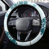 Vintage Hawaii Steering Wheel Cover Hawaiian Quilt Kapa Mismatch Teal - Wonder Print Shop