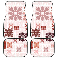 Vintage Hawaii Car Mats Hawaiian Quilt Kapa Mismatch Red LT7 - Wonder Print Shop