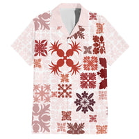 Vintage Hawaii Hawaiian Shirt Hawaiian Quilt Kapa Mismatch Red - Wonder Print Shop