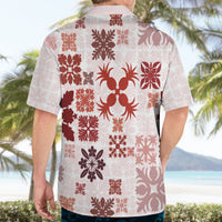 Vintage Hawaii Hawaiian Shirt Hawaiian Quilt Kapa Mismatch Red - Wonder Print Shop