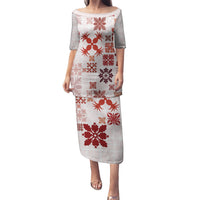 Vintage Hawaii Puletasi Hawaiian Quilt Kapa Mismatch Red - Wonder Print Shop