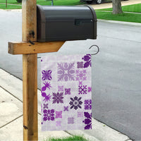 Vintage Hawaii Garden Flag Hawaiian Quilt Kapa Mismatch Purple - Wonder Print Shop