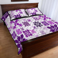 Vintage Hawaii Quilt Bed Set Hawaiian Quilt Kapa Mismatch Purple - Wonder Print Shop
