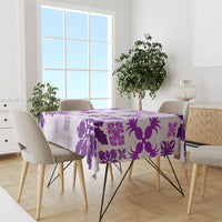 Vintage Hawaii Tablecloth Hawaiian Quilt Kapa Mismatch Purple - Wonder Print Shop