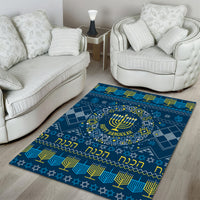 Happy Hanukkah Area Rug Love and Lights Menorah LT7 - Wonder Print Shop