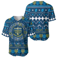Happy Hanukkah Baseball Jersey Love and Lights Menorah LT7 - Wonder Print Shop