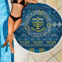 Happy Hanukkah Beach Blanket Love and Lights Menorah LT7 - Wonder Print Shop