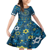 Happy Hanukkah Family Matching Mermaid Dress and Hawaiian Shirt Love and Lights Menorah LT7 - Wonder Print Shop