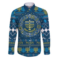 Happy Hanukkah Family Matching Off Shoulder Short Dress and Hawaiian Shirt Love and Lights Menorah LT7 - Wonder Print Shop