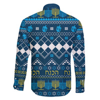 Happy Hanukkah Family Matching Short Sleeve Bodycon Dress and Hawaiian Shirt Love and Lights Menorah - Wonder Print Shop