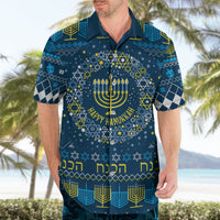 Happy Hanukkah Hawaiian Shirt Love and Lights Menorah - Wonder Print Shop