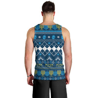 Happy Hanukkah Men Tank Top Love and Lights Menorah - Wonder Print Shop