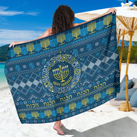 Happy Hanukkah Sarong Love and Lights Menorah - Wonder Print Shop