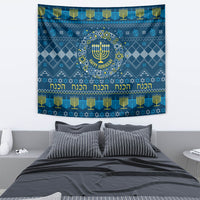 Happy Hanukkah Tapestry Love and Lights Menorah - Wonder Print Shop