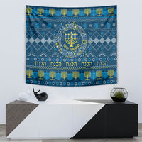 Happy Hanukkah Tapestry Love and Lights Menorah - Wonder Print Shop