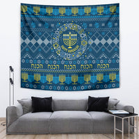 Happy Hanukkah Tapestry Love and Lights Menorah - Wonder Print Shop