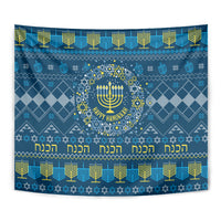 Happy Hanukkah Tapestry Love and Lights Menorah - Wonder Print Shop