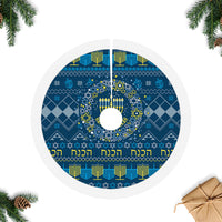 Happy Hanukkah Tree Skirt Love and Lights Menorah - Wonder Print Shop