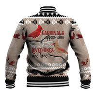 Christmas Cardinal Birds Baseball Jacket Cardinals Appear When Loved Ones Are Near LT7 - Wonder Print Shop