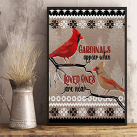 Christmas Cardinal Birds Canvas Wall Art Cardinals Appear When Loved Ones Are Near LT7 - Wonder Print Shop