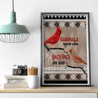 Christmas Cardinal Birds Canvas Wall Art Cardinals Appear When Loved Ones Are Near LT7 - Wonder Print Shop