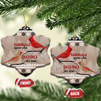 Christmas Cardinal Birds Ceramic Ornament Cardinals Appear When Loved Ones Are Near LT7 - Wonder Print Shop