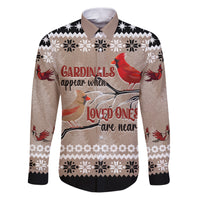 Christmas Cardinal Birds Family Matching Puletasi Dress and Hawaiian Shirt Cardinals Appear When Loved Ones Are Near - Wonder Print Shop