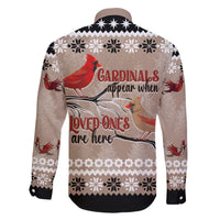 Christmas Cardinal Birds Family Matching Short Sleeve Bodycon Dress and Hawaiian Shirt Cardinals Appear When Loved Ones Are Near - Wonder Print Shop