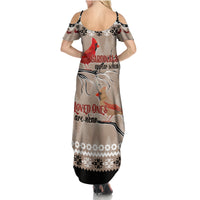 Christmas Cardinal Birds Family Matching Summer Maxi Dress and Hawaiian Shirt Cardinals Appear When Loved Ones Are Near - Wonder Print Shop