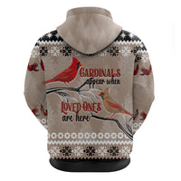 Christmas Cardinal Birds Hoodie Cardinals Appear When Loved Ones Are Near - Wonder Print Shop