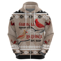 Christmas Cardinal Birds Hoodie Cardinals Appear When Loved Ones Are Near - Wonder Print Shop