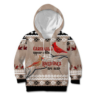 Christmas Cardinal Birds Kid Hoodie Cardinals Appear When Loved Ones Are Near - Wonder Print Shop