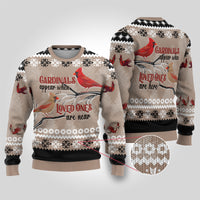 Chrismas Cardinal Birds Ugly Christmas Sweater Cardinals Appear When Loved Ones Are Near - Wonder Print Shop
