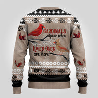 Chrismas Cardinal Birds Ugly Christmas Sweater Cardinals Appear When Loved Ones Are Near - Wonder Print Shop