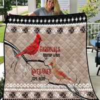 Chrismas Cardinal Birds Quilt Cardinals Appear When Loved Ones Are Near - Wonder Print Shop
