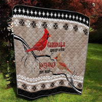 Chrismas Cardinal Birds Quilt Cardinals Appear When Loved Ones Are Near - Wonder Print Shop