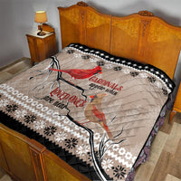 Chrismas Cardinal Birds Quilt Cardinals Appear When Loved Ones Are Near - Wonder Print Shop